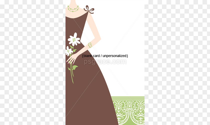 Bridal Shower Wedding Invitation Greeting & Note Cards Dress Birthday PNG