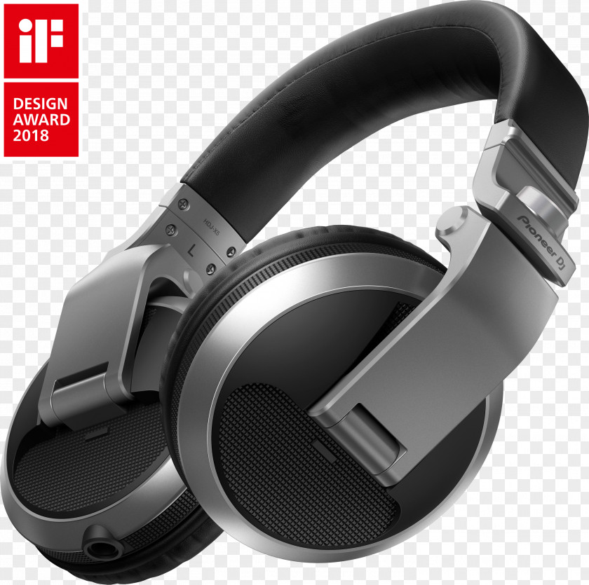 Headphones Pioneer DJ HDJ-X5 Disc Jockey HDJ-X5-K Over-the-ear Controller PNG