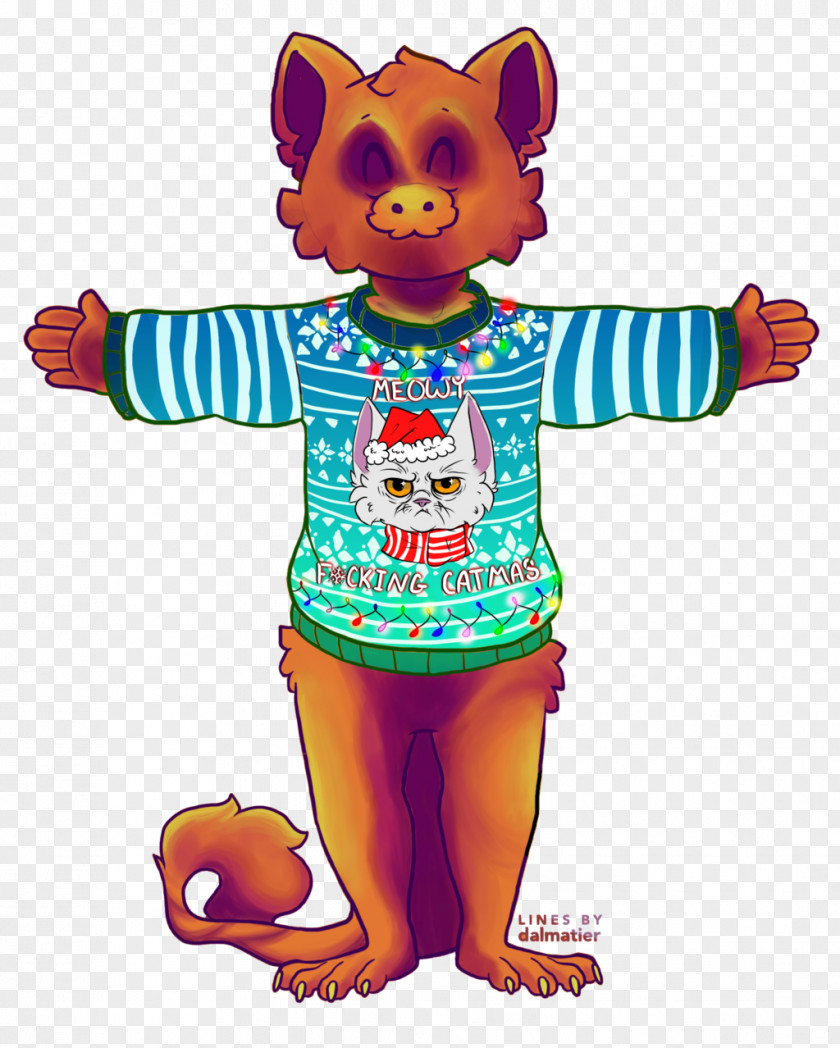 Meowy Christmas DeviantArt Mascot Cartoon PNG