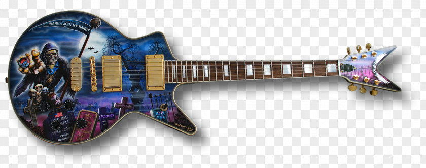 Painted Cat Electric Guitar Dean Cadillac Acoustic Guitars PNG