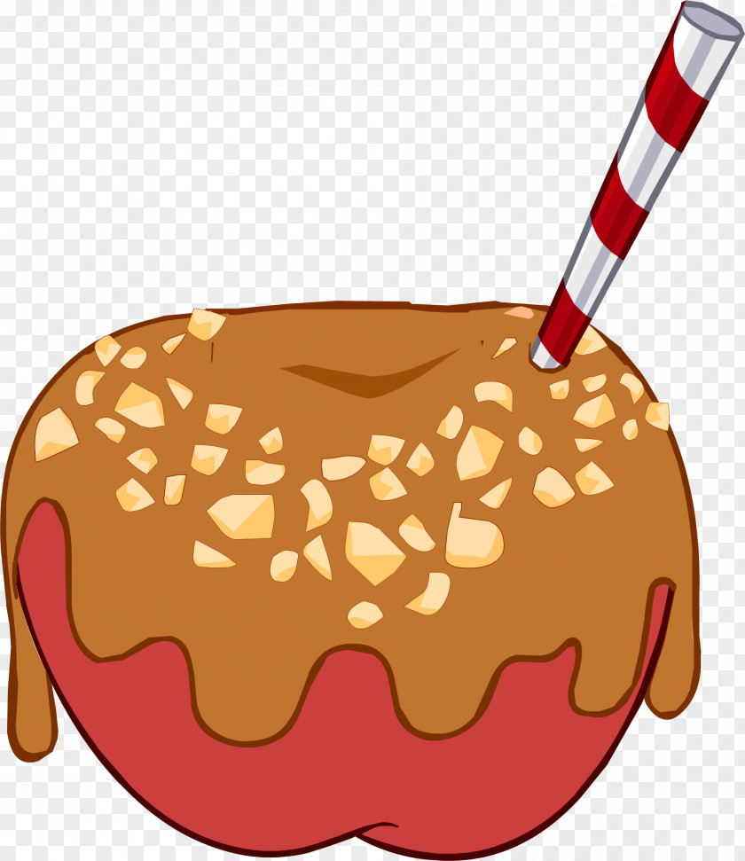 Caramel Apple Candy Food Clip Art PNG
