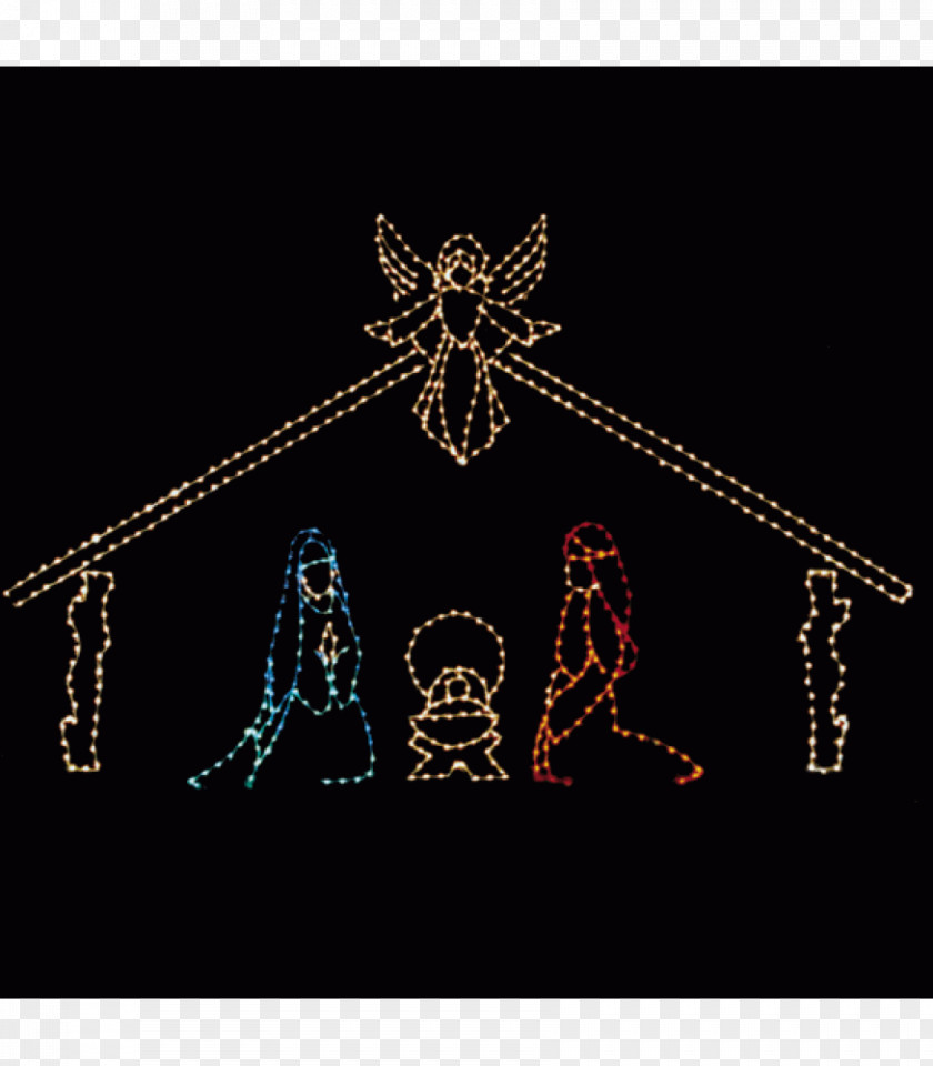 Christmas Nativity Lights Lighting Scene PNG
