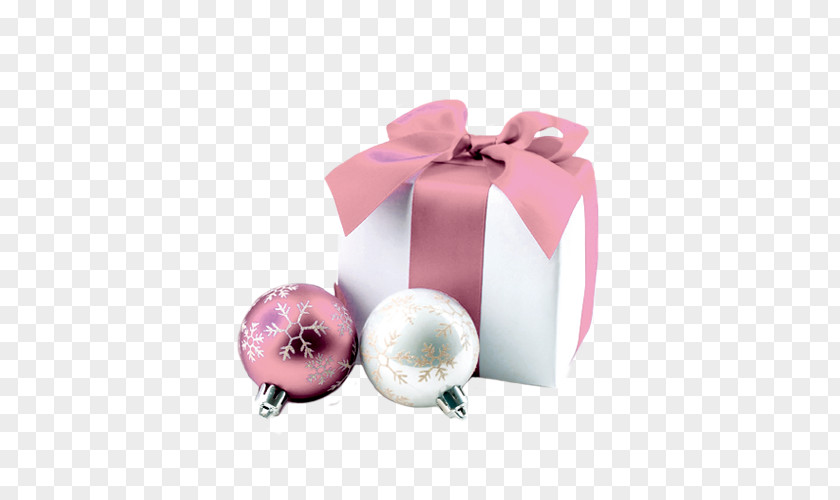 Gift Pink Christmas PNG