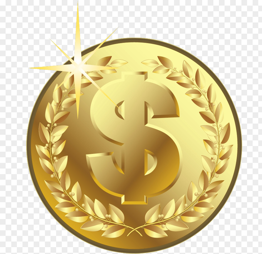 Gold Coin American Numismatic Association Clip Art PNG