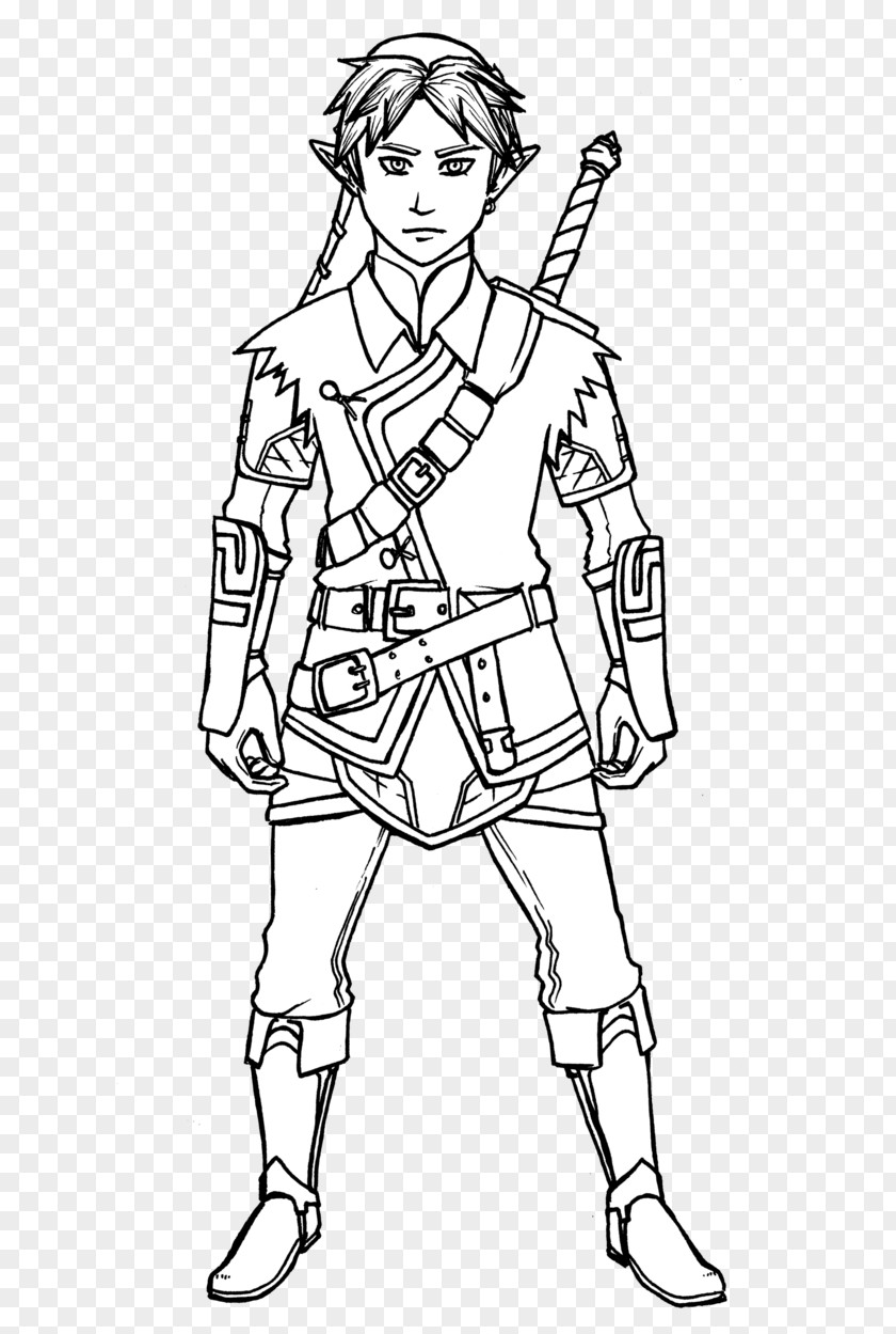 Majora Line Art Headgear White Cartoon Uniform PNG