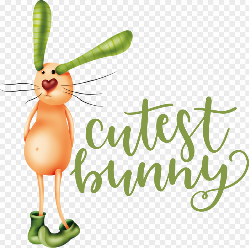 Cutest Bunny Happy Easter Day PNG