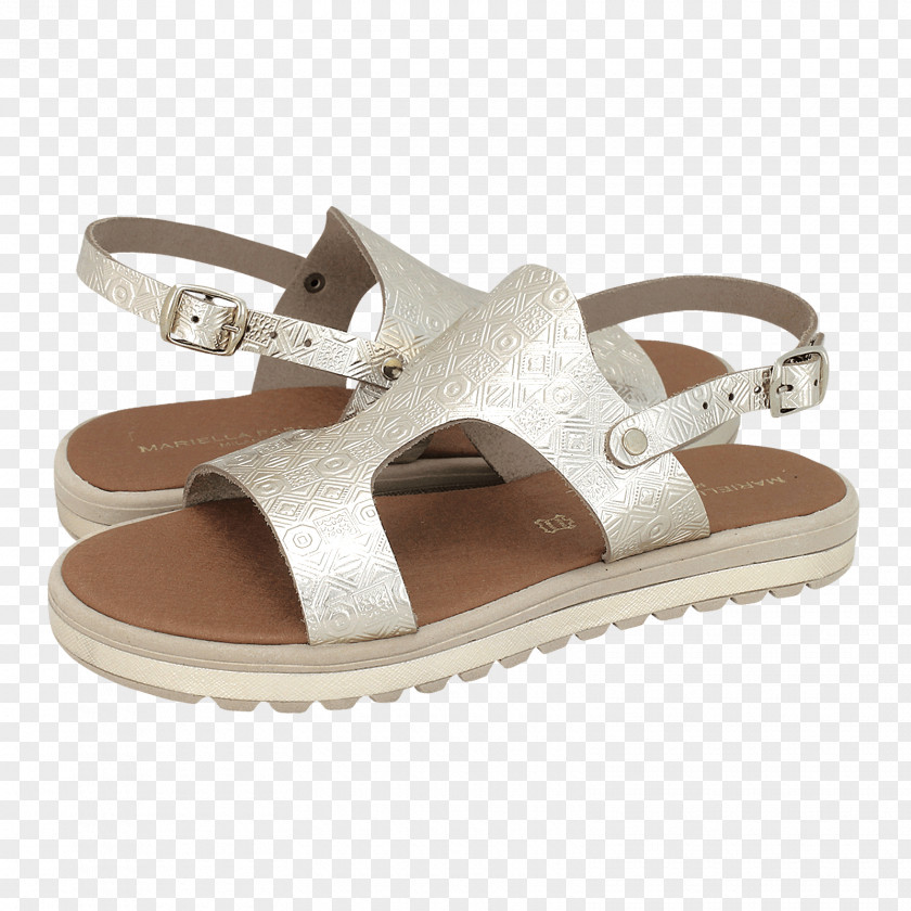 Sandal Slide Shoe Beige Walking PNG