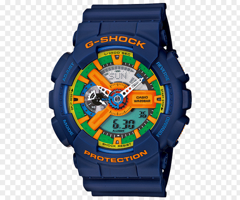 Watch G-Shock GA110 Casio Blue PNG