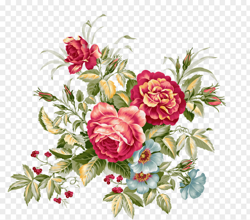 Flower Painting Bouquet Floral Design Clip Art PNG