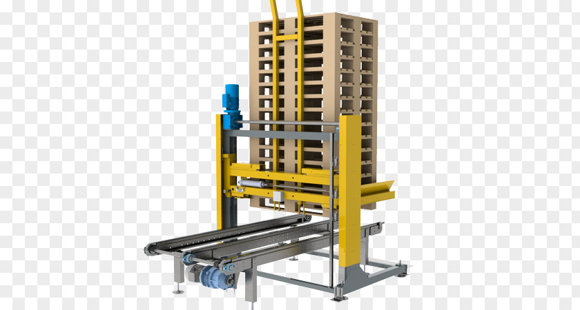 Full Pallet Machine Conveyor Belt Stacker Chain PNG