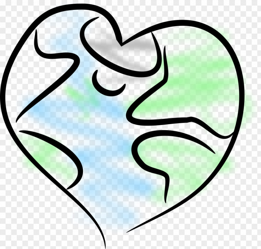 Globe Graphic Earth Heart Clip Art PNG