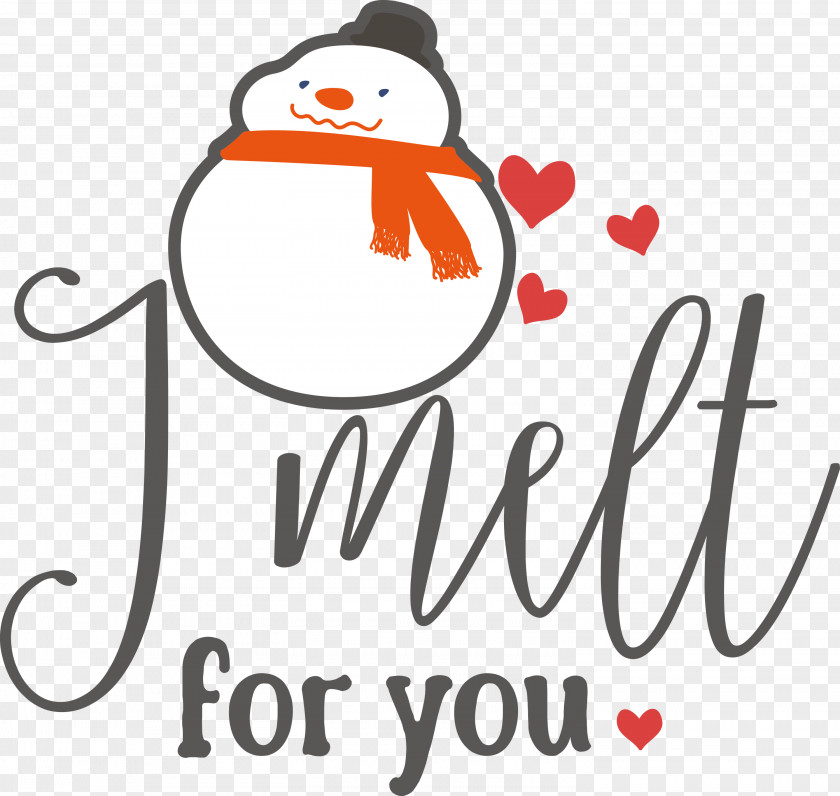 I Melt For You Snowman PNG