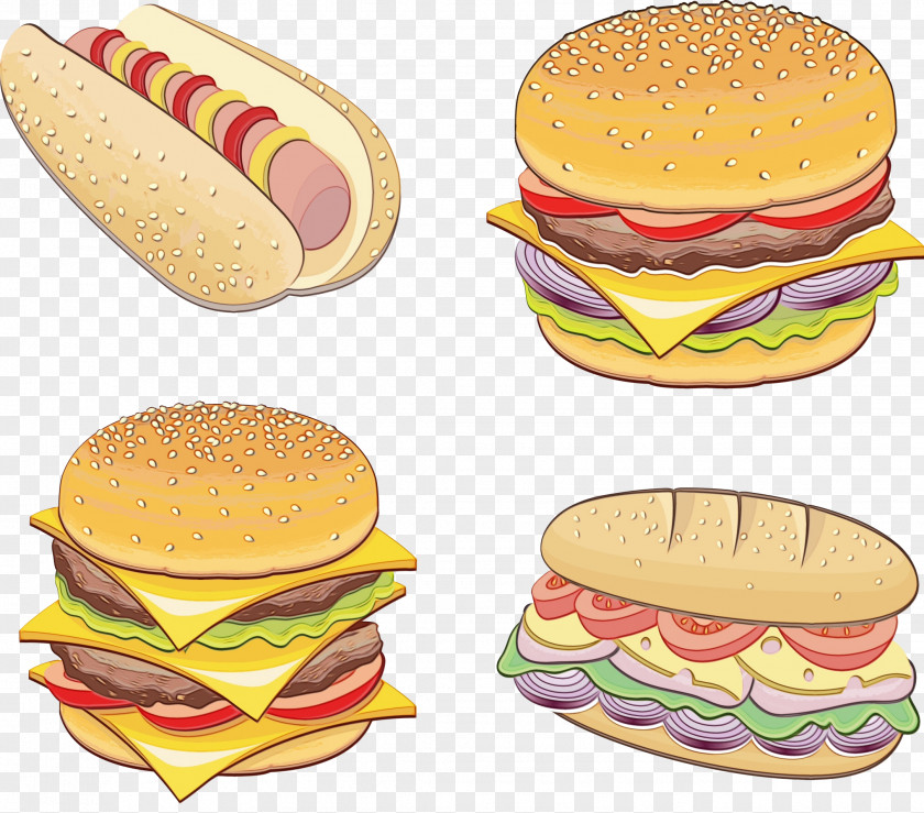 Mcmuffin Baked Goods Junk Food Cartoon PNG