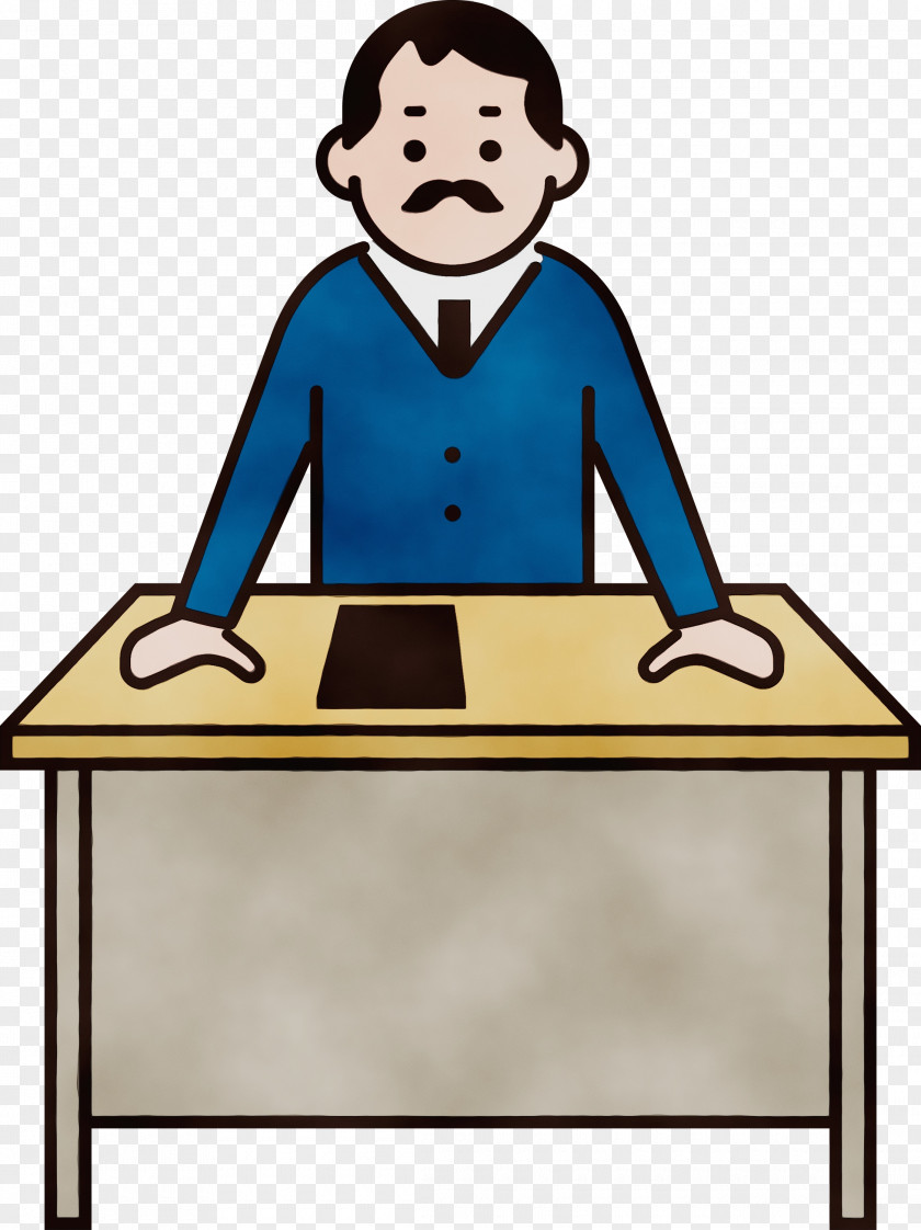 Cartoon Sitting Furniture Line Meter PNG