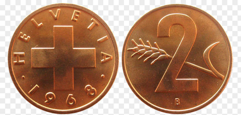 Coin Switzerland Swiss Franc Currency A Svájci Frank Pénzérméi PNG