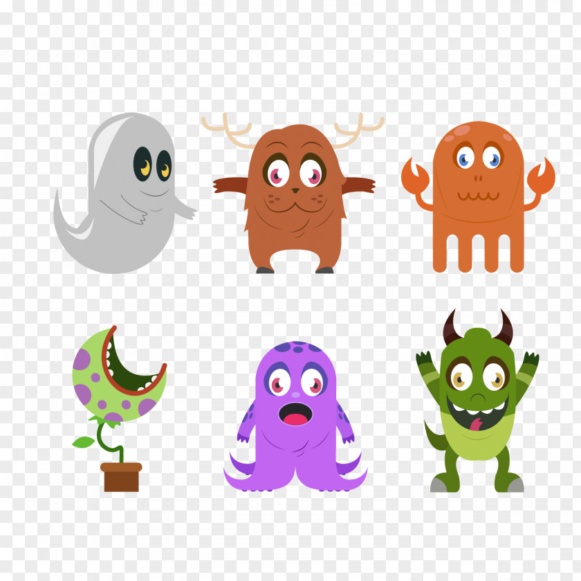 Cuddly Vector Graphics Image Cartoon Monster PNG