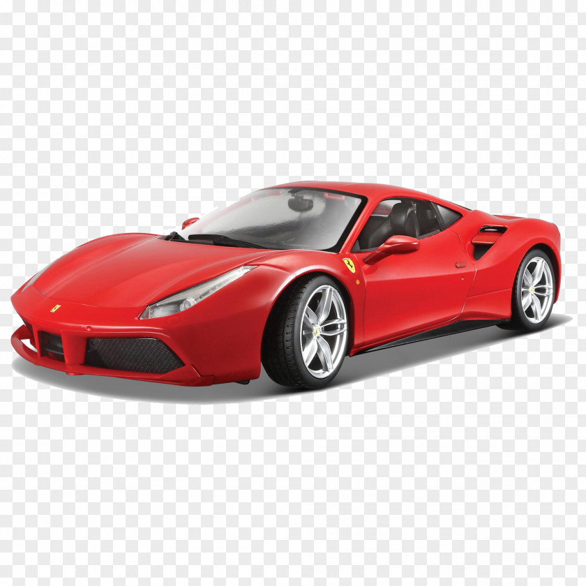 Ferrari 488 Car Bburago 1:18 Scale PNG