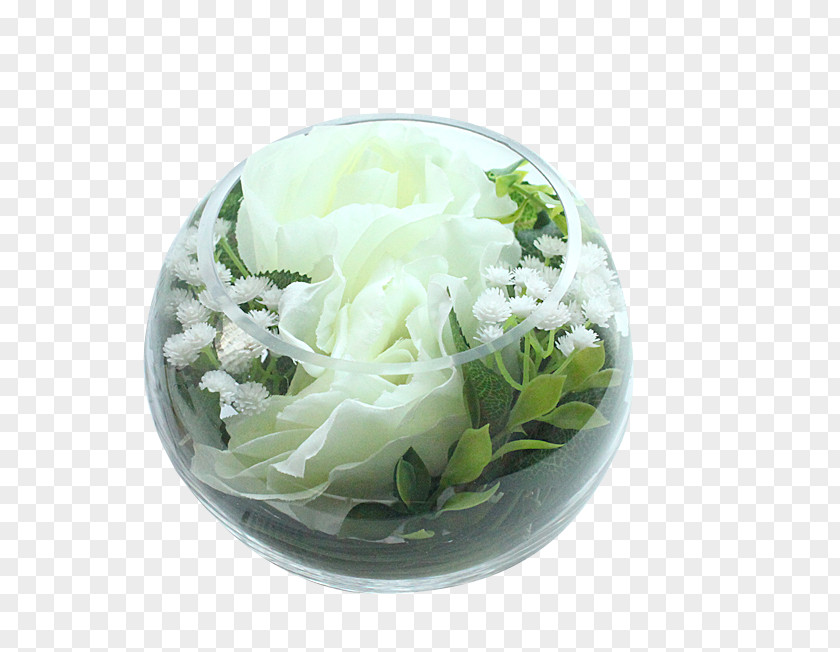 Glass Flower In The Vase Flowers A PNG