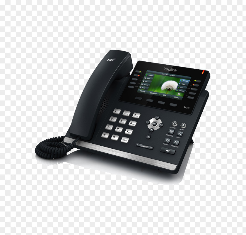 VoIP Phone Yealink SIP-T46G Session Initiation Protocol Telephone Skype For Business PNG