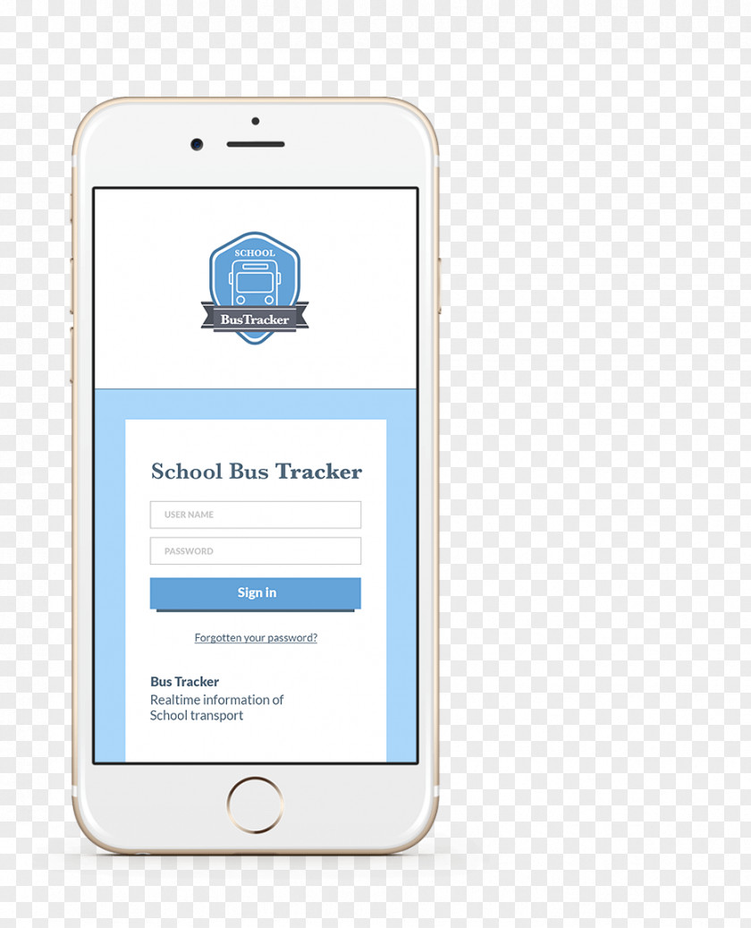 Smartphone School Bus Mobile App Public Transport PNG