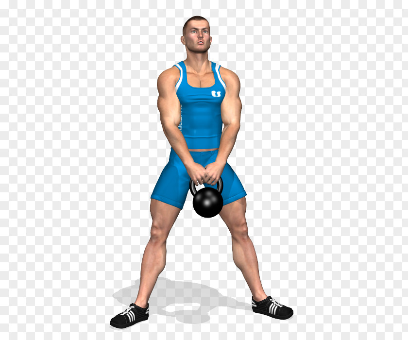 Sumo Kettlebell Squat Deadlift Physical Fitness Exercise PNG