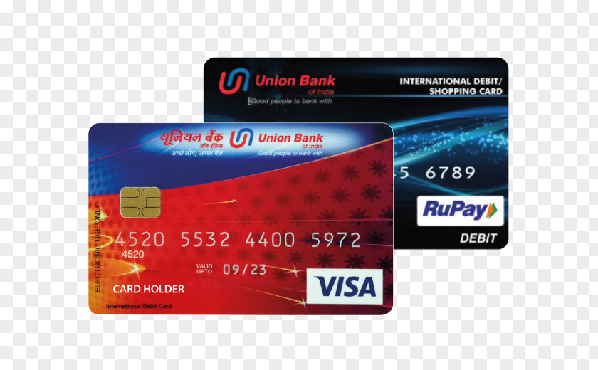 Credit Card Debit ATM Union Bank Of India PNG