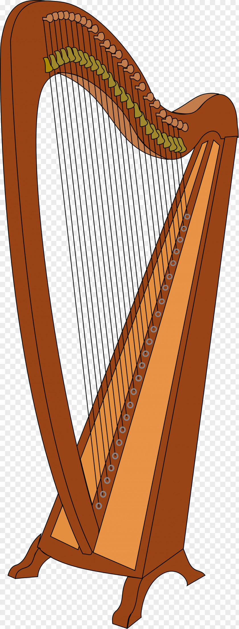 Harp Musical Instrument Clip Art PNG