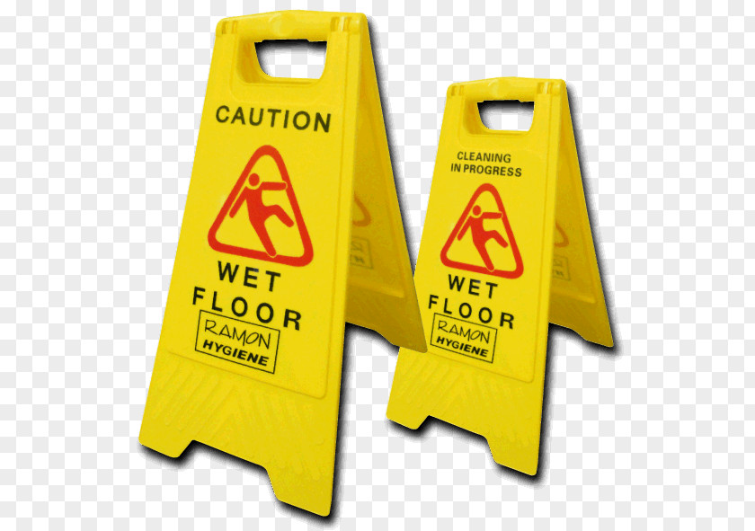 Cleaning Tools Wet Floor Sign Warning PNG