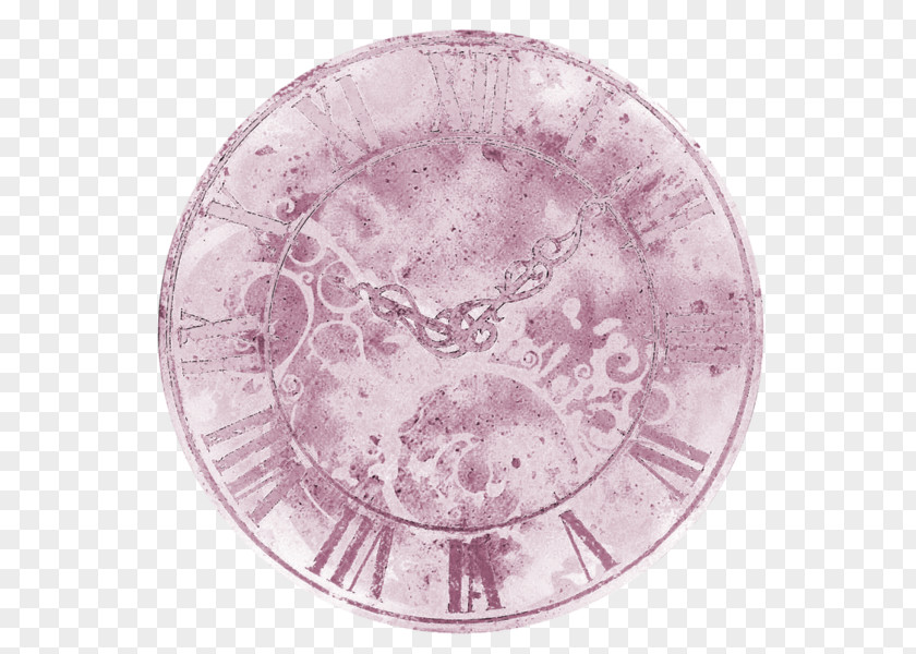 Purple Clock PNG
