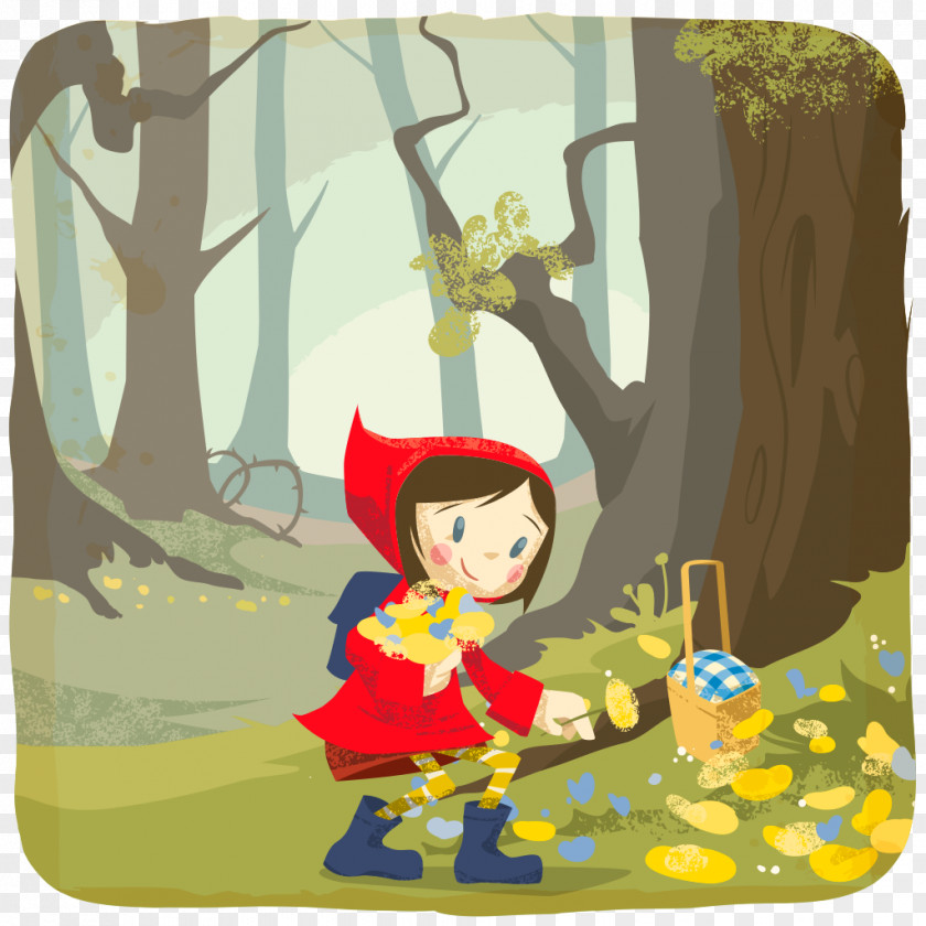 Red Riding Hood Adventure World Rooster Cartoon Fiction PNG