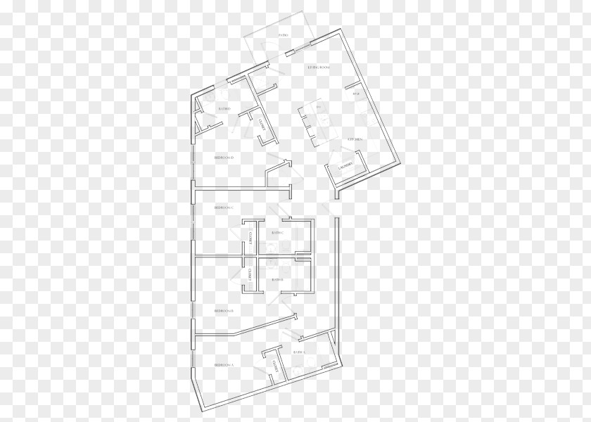 Angle Paper Floor Plan Line Product Design PNG