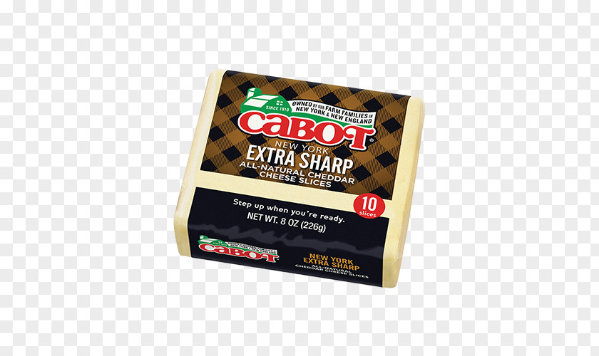 Cheese Slice Cheddar Kraft Singles Cabot Milk PNG