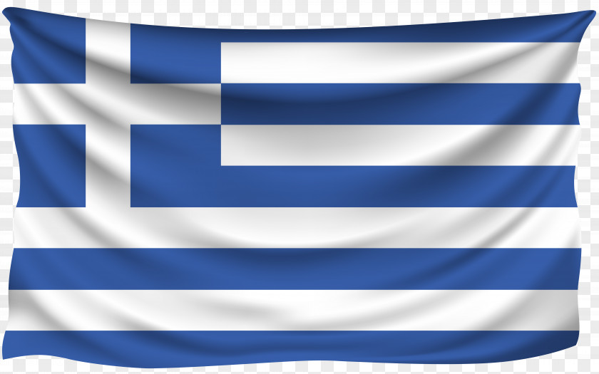 Flag Of Greece Blue PNG