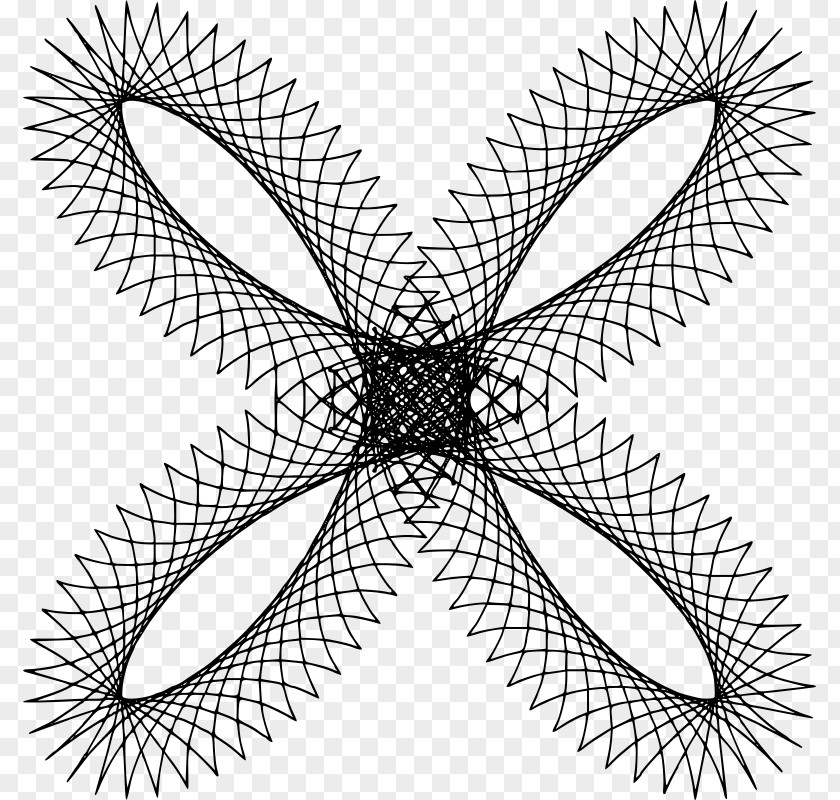 Line Curve Hypocycloid Circle Spirograph PNG