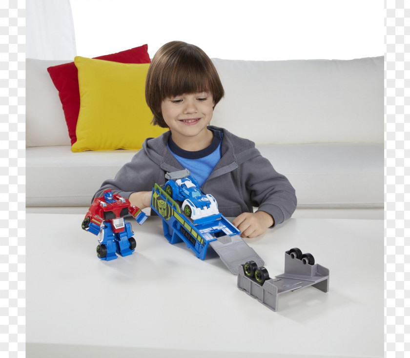Optimus Prime Blurr Playskool Transformers Toy PNG