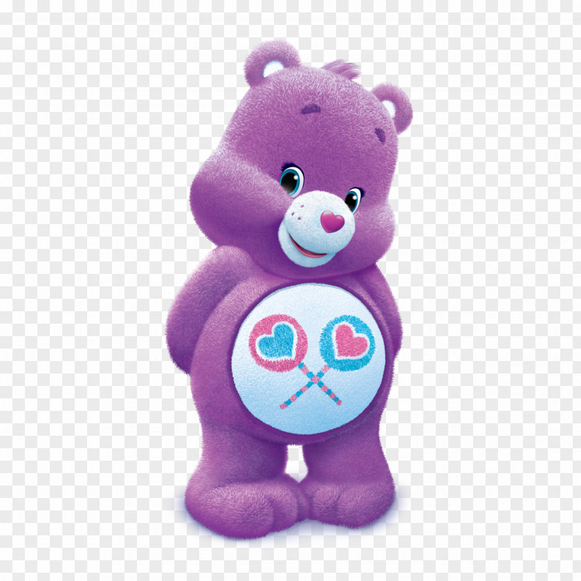 Share Bear Funshine Care Bears Teddy PNG bear, caring for the earth, purple character clipart PNG