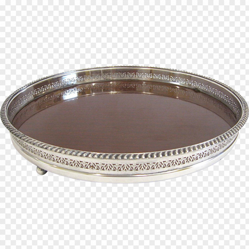 Silver Tray Oval PNG