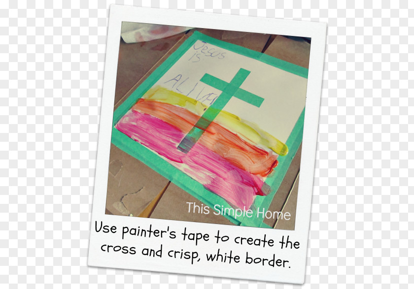 Painted Cross Material PNG