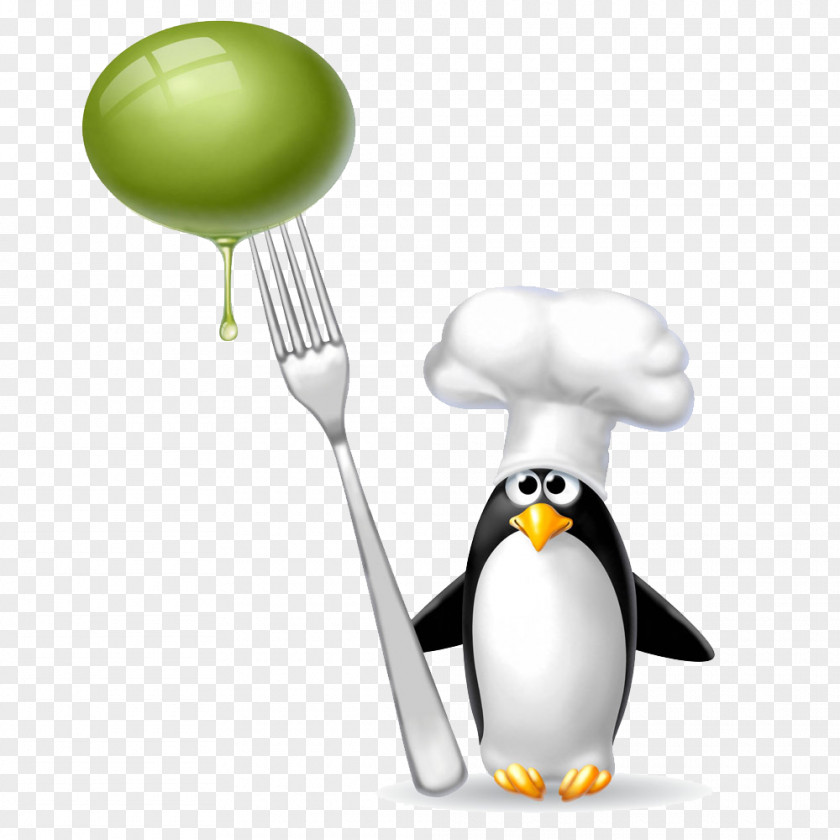 Porks With Olives Penguin Chefs Uniform Clip Art PNG