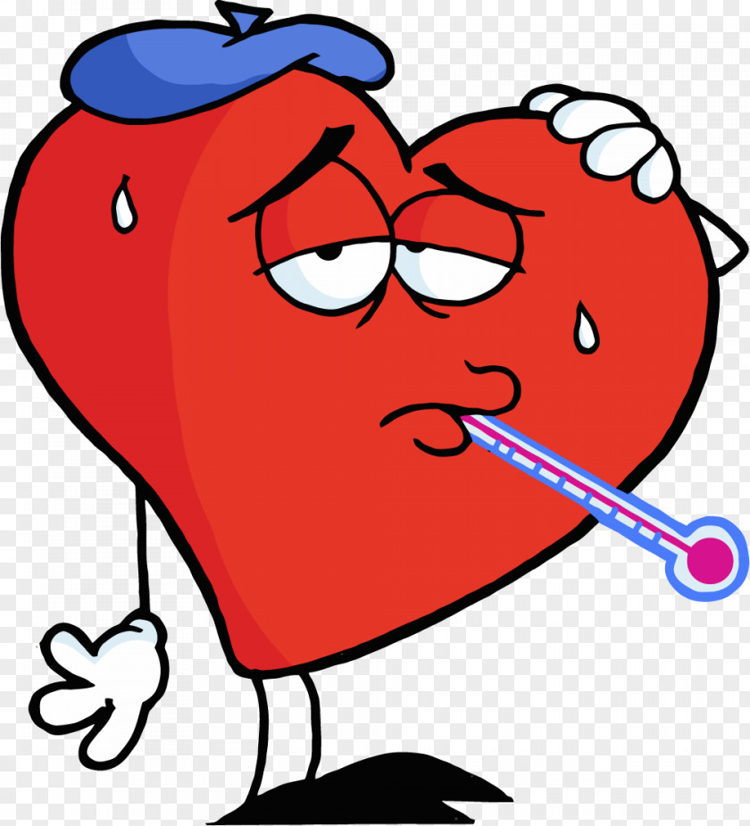 Sick Heart Cliparts Cartoon Clip Art PNG