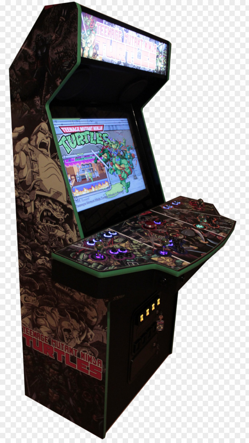TMNT Teenage Mutant Ninja Turtles: Turtles In Time Arcade Game Cabinet Amusement PNG
