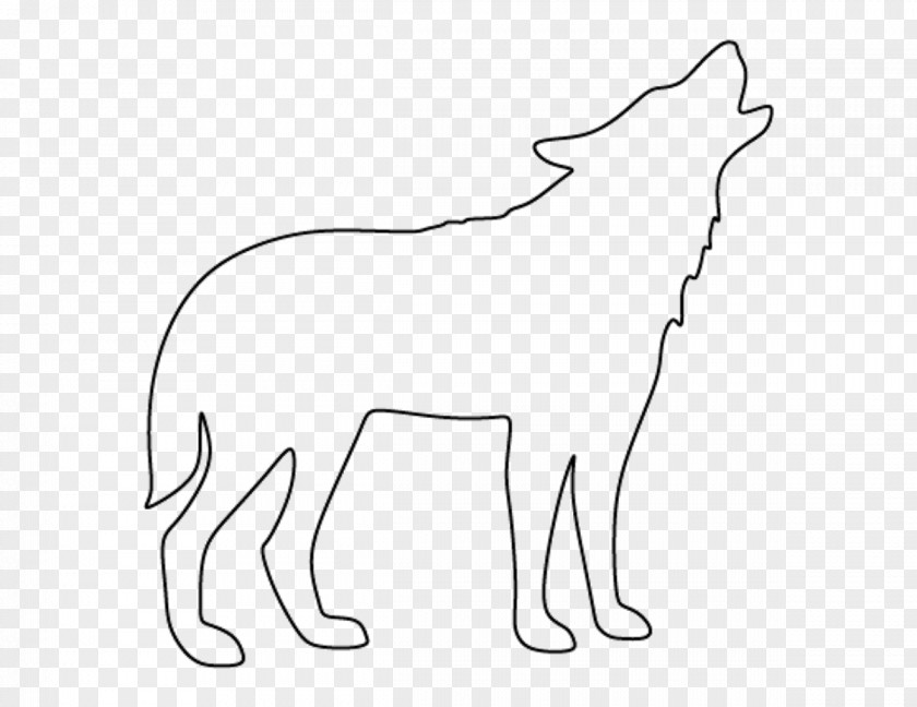 Animal Silhouettes Drawing Dog Arctic Wolf Clip Art PNG