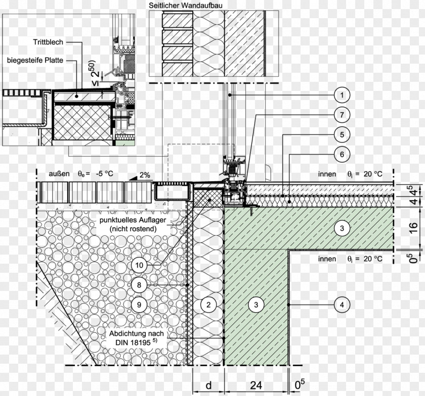 Building Technical Drawing Architecture DETAIL Floor Plan PNG