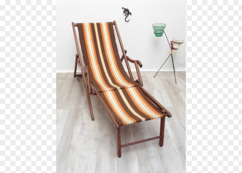Chair Chaise Longue Deckchair Sunlounger Wood PNG