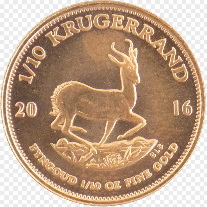 Gold Coin Rand Refinery South Africa Krugerrand PNG