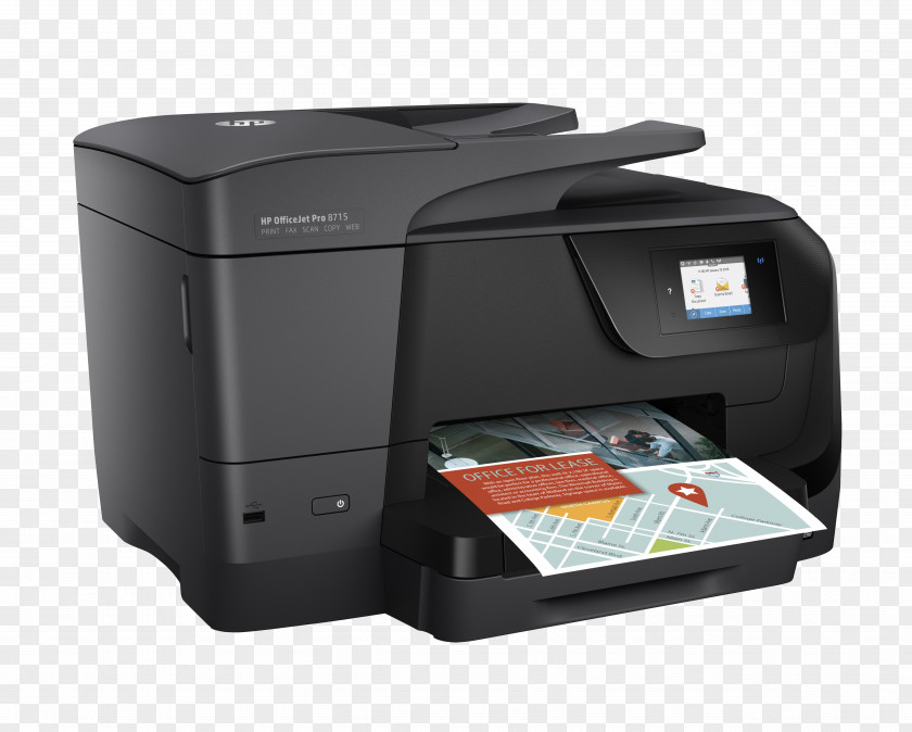 Hewlett-packard Hewlett-Packard HP Officejet Pro 8715 Multi-function Printer PNG