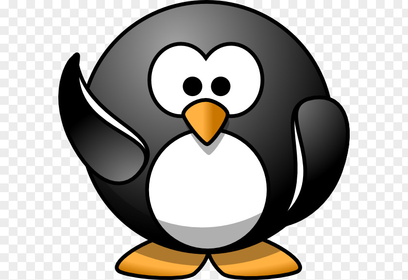 Waving Hi Cliparts Penguin Cartoon Clip Art PNG