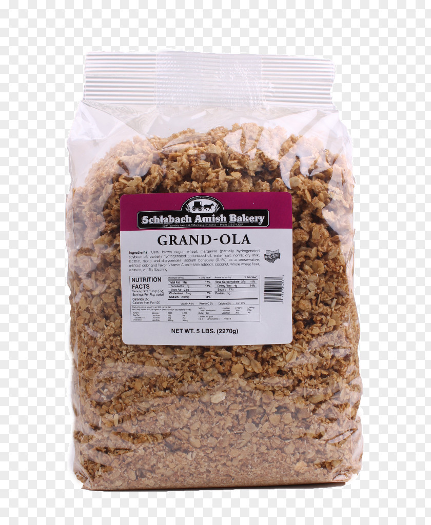 Brown Sugar Candied Walnuts Muesli Breakfast Cereal Granola Food PNG