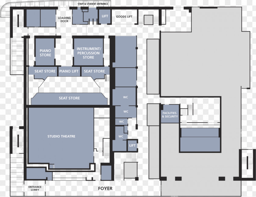 Guildhall School Of Music And Drama Floor Plan Architecture Barbican Centre Architectural PNG of and plan plan, building clipart PNG