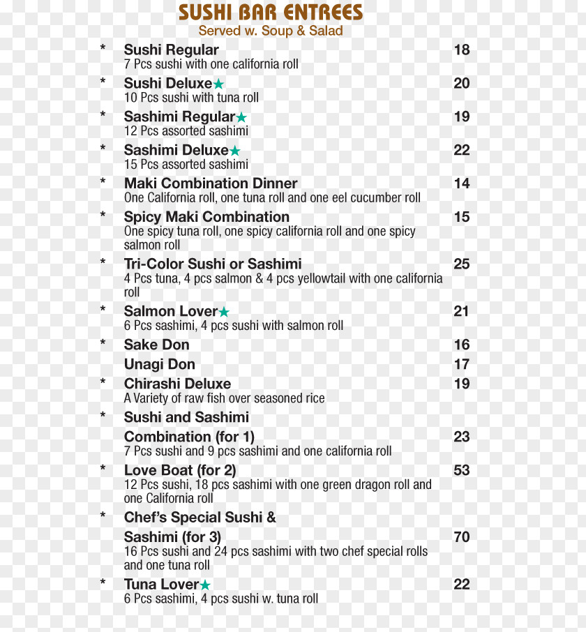 Menu Seafood The Clean Plate By Twist Deli Nana Asian Fusion & Sushi Bar Hors D'oeuvre PNG